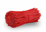 PVC (Polypropylene) Twist Ties 150mm Red 4.0mm in width 2000 pack